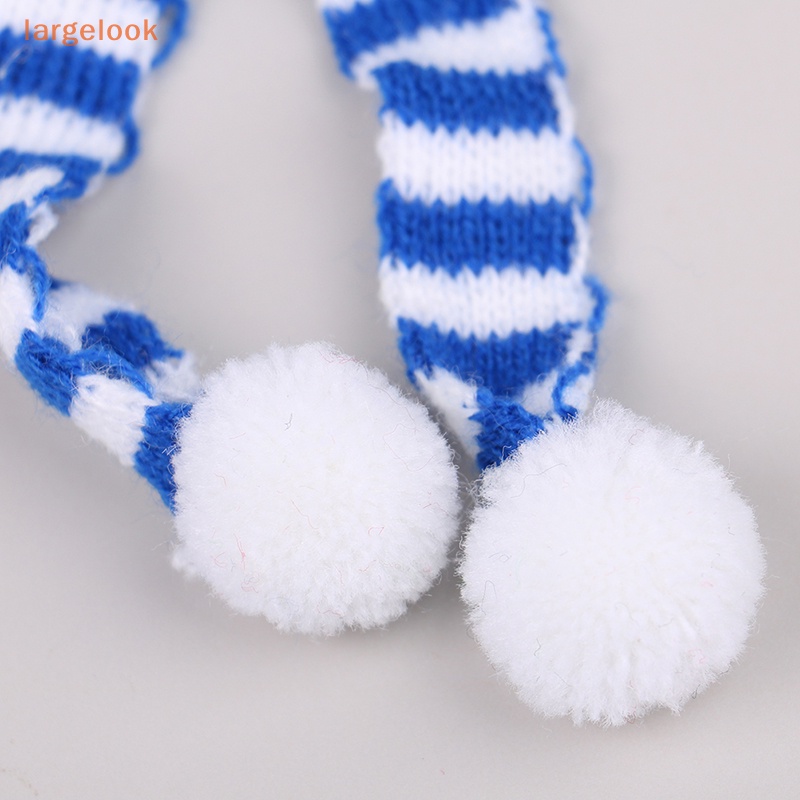 Nón Dệt Kim Mini + Khăn Choàng Cổ Thời Trang Giáng Sinh Cho Búp Bê