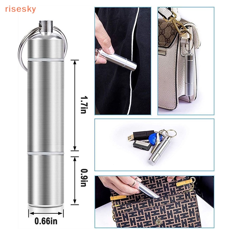 1 Hộp Đựng Thuốc Bằng Nhôm Hình Viên Con Nhộng