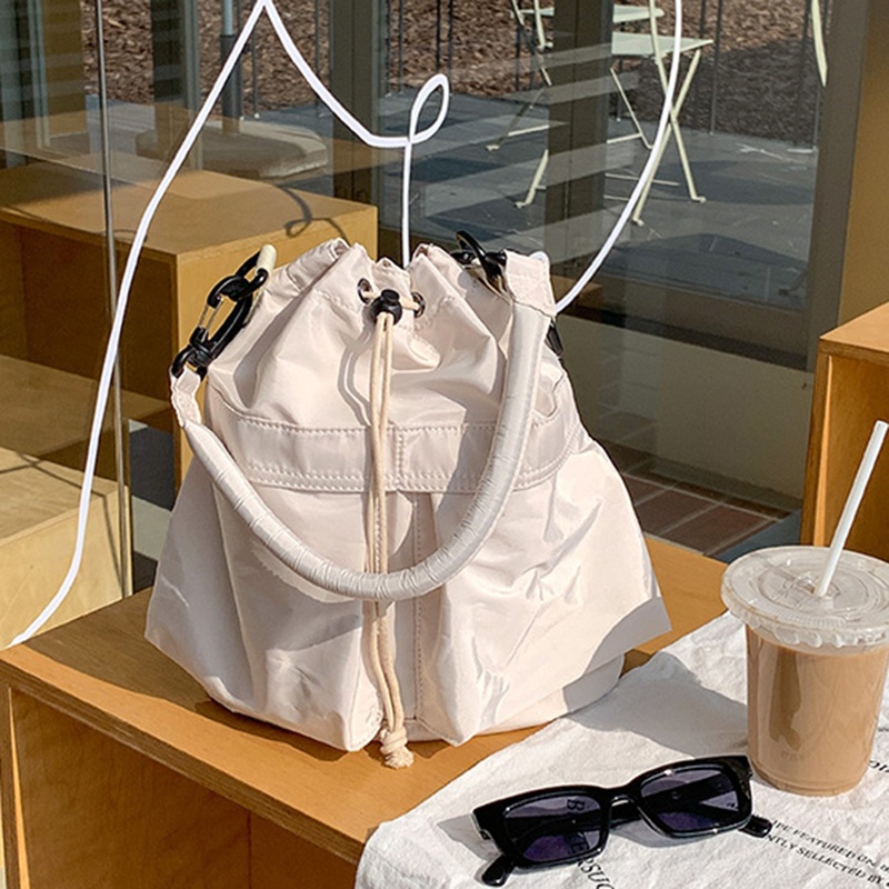 Túi Rút Dây Bằng nylon Sức Chứa Lớn Siêu Nhẹ Có Thể Gấp Gọn Dành Cho Nữ