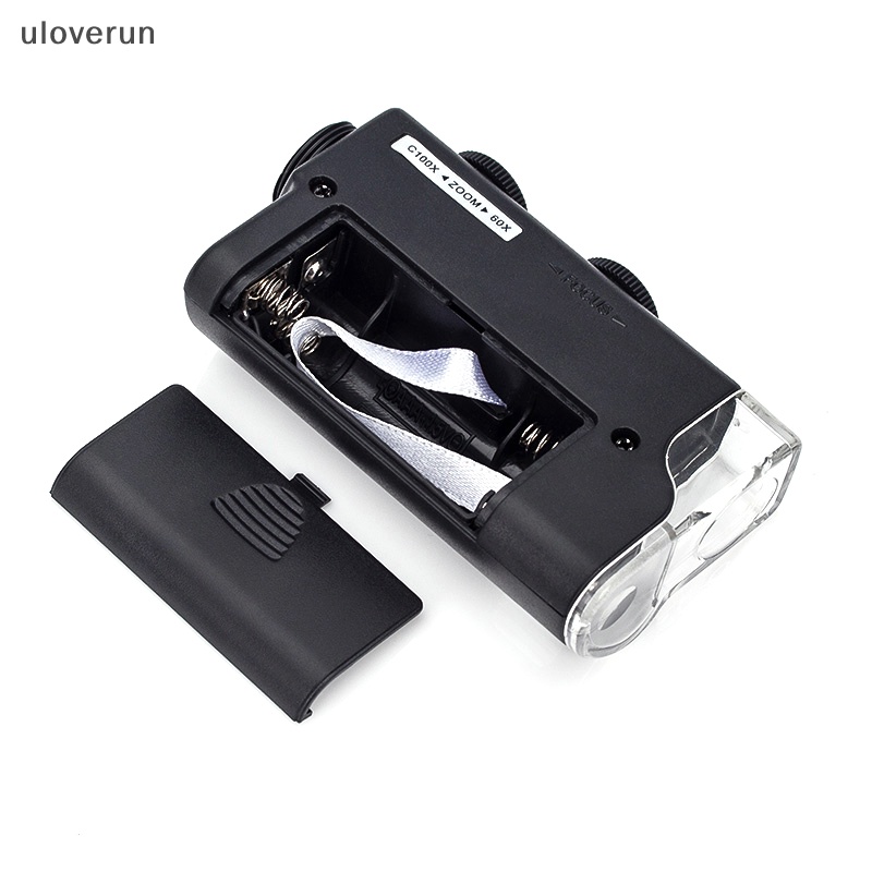 Kính Hiển Vi Mini 60x-100x Bỏ Túi Với Túi Da Tiện Dụng