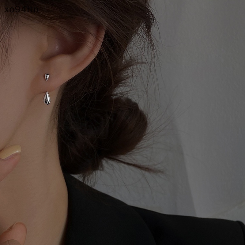 1 Khuyên Tai Nữ Đính Đá Hình Giọt Nước Thời Trang