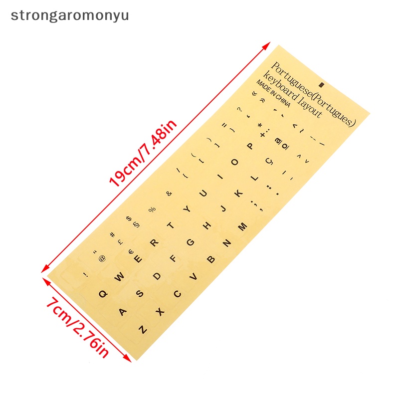 1 Miếng Dán Bàn Phím Trong Suốt In Ngôn Ngữ Bồ Đào Nha Tây Ban Nha