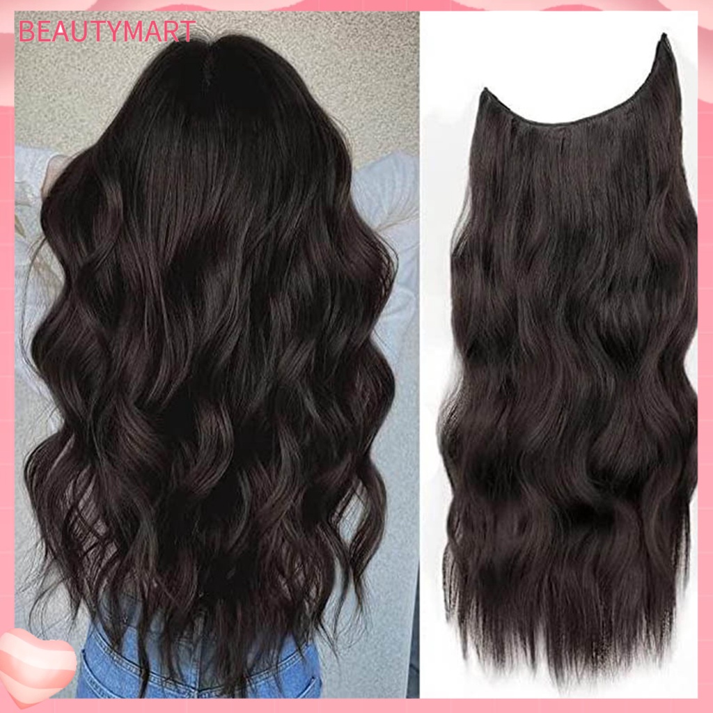 [beautymart] Tóc Giả Xoăn Dày Tự Nhiên Không Để Lại Dấu Vết Phong Cách Âu Mỹ Cho Nữ Sử Dụng