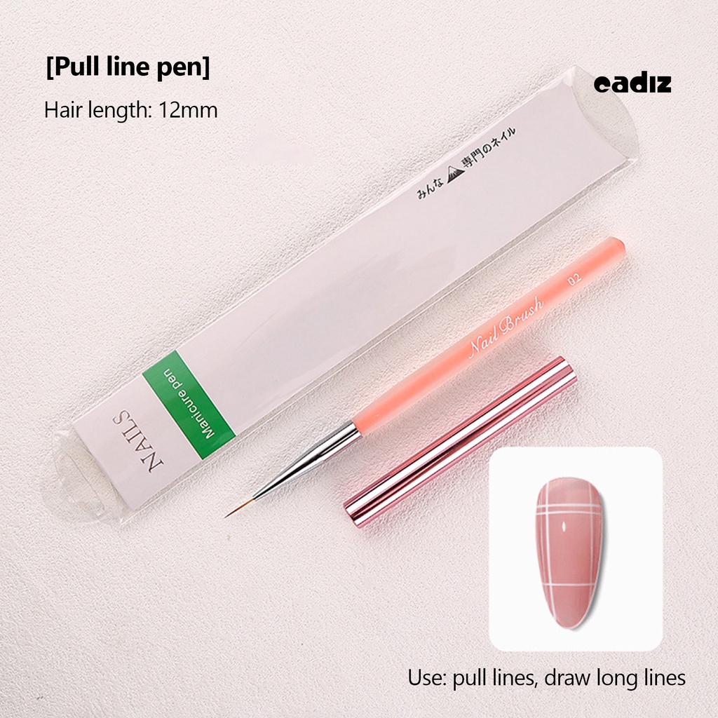 Cọ Trang Trí Móng Tay Lông Mềm Nhiều Màu Sắc Bằng Acrylic Chuyên Dụng Cho Salon