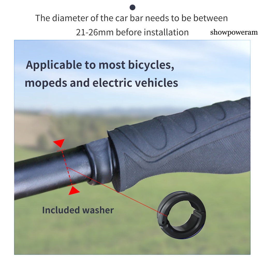 Gương Chiếu Hậu Có Giá Đỡ Xoay 360 Độ Bằng PP Chống Mòn Cho Xe Đạp MTB