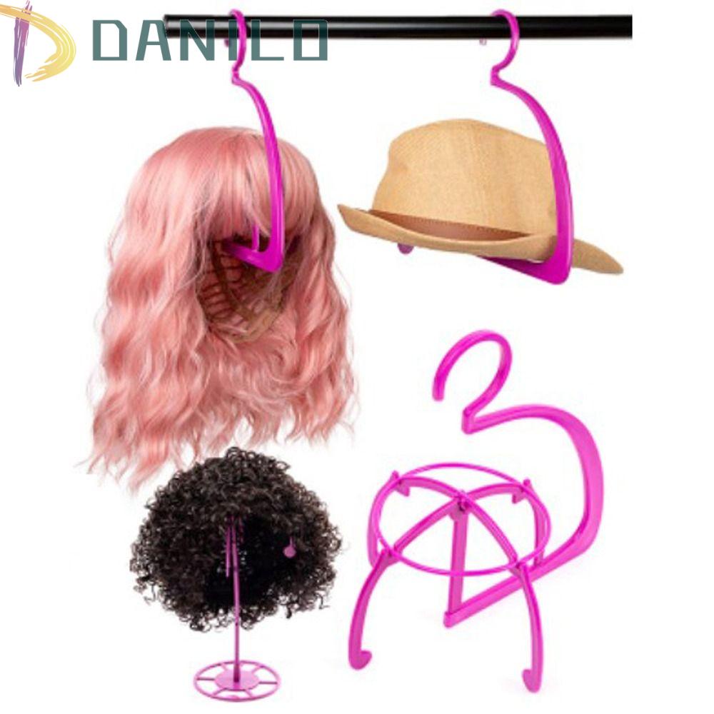 Giá Đỡ Tóc Giả Bằng Nhựa Màu Hồng Siêu Bền Chất Lượng Cao