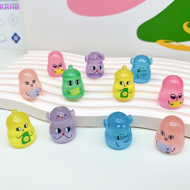 Set 2 Phụ Kiện Resin Họa Tiết Hoạt Hình Màu Dạ Quang DIY Trang Trí Nghệ Thuật Crafg Mới