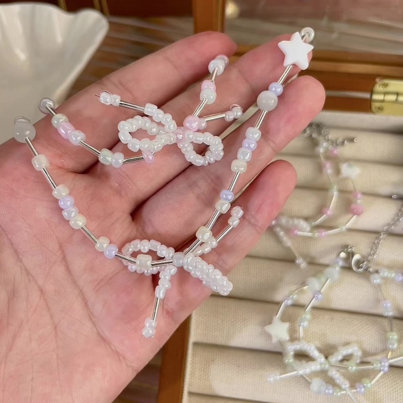 Vòng Tay Chuỗi Hạt Pha Lê Hai Lớp Dễ Thương Lãng Mạn Thời Trang Cho Nữ