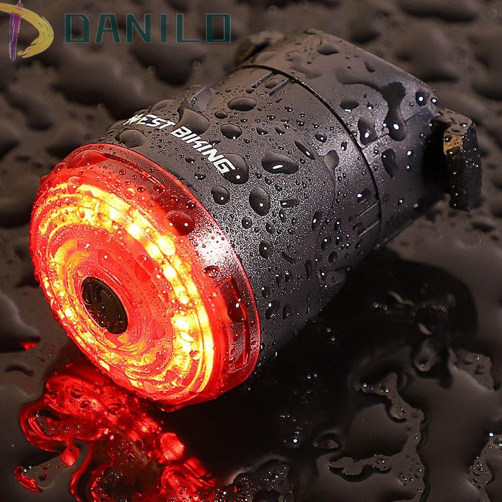 Đèn LED Cảnh Báo Thông Minh Gắn Đuôi Xe Đạp Có Thể Sạc Lại Bằng Cổng USB