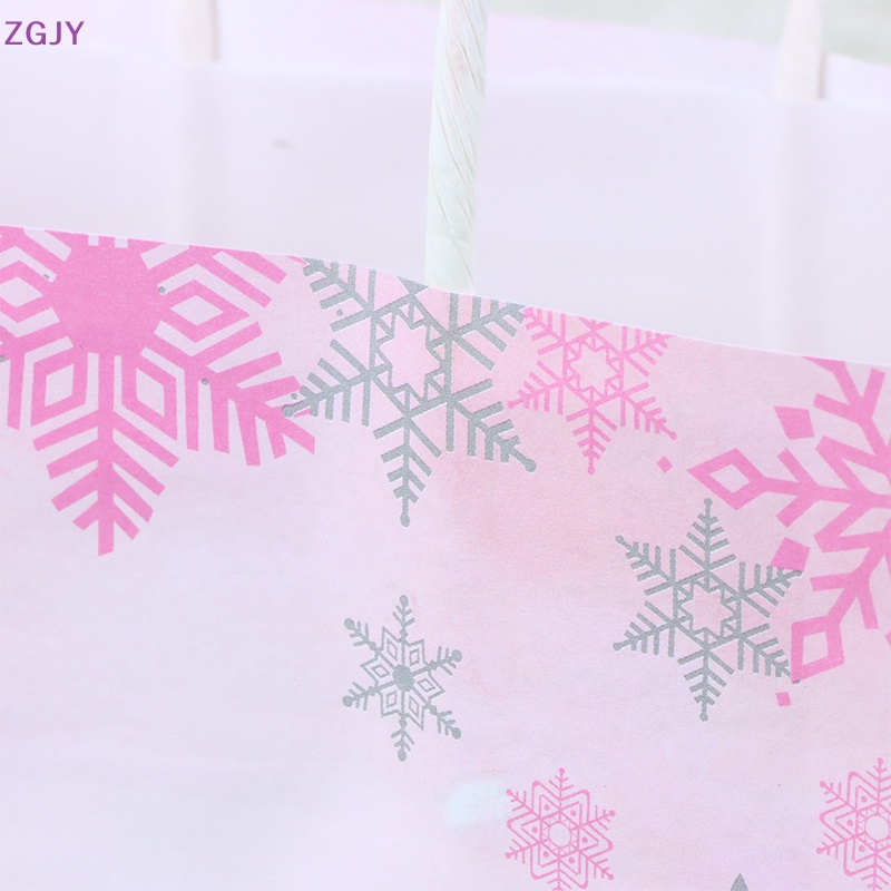 Set 5 Túi Đựng Quà Họa Tiết Bươm Bướm / Vương Miện / Hoa Tuyết Độc Đáo Xinh Xắn Mới