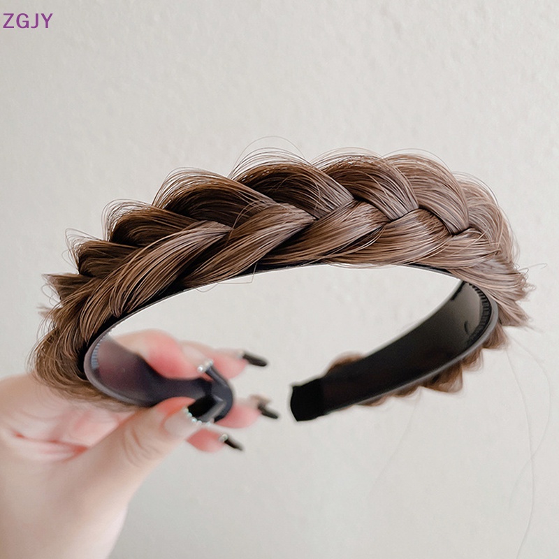 Băng Đô Dạng Tóc Giả Thắt Bím Handmade Chống Trượt Mới