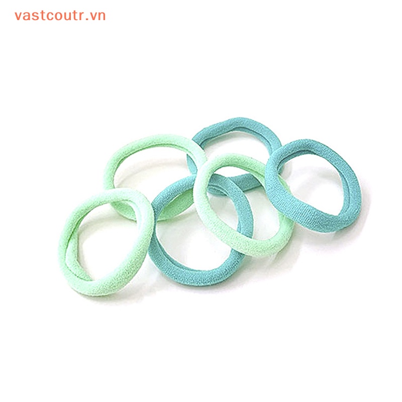 Set 50 Dây Buộc Tóc 4CM 2CM Chất Liệu Nylon Co Giãn Nhiều Màu Sắc Cho Nữ