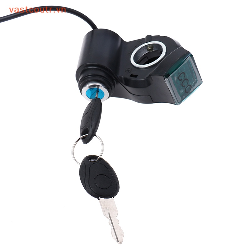 Công Tắc Hiển Thị Điện Áp Xe Đạp Điện Kèm Chìa Khóa