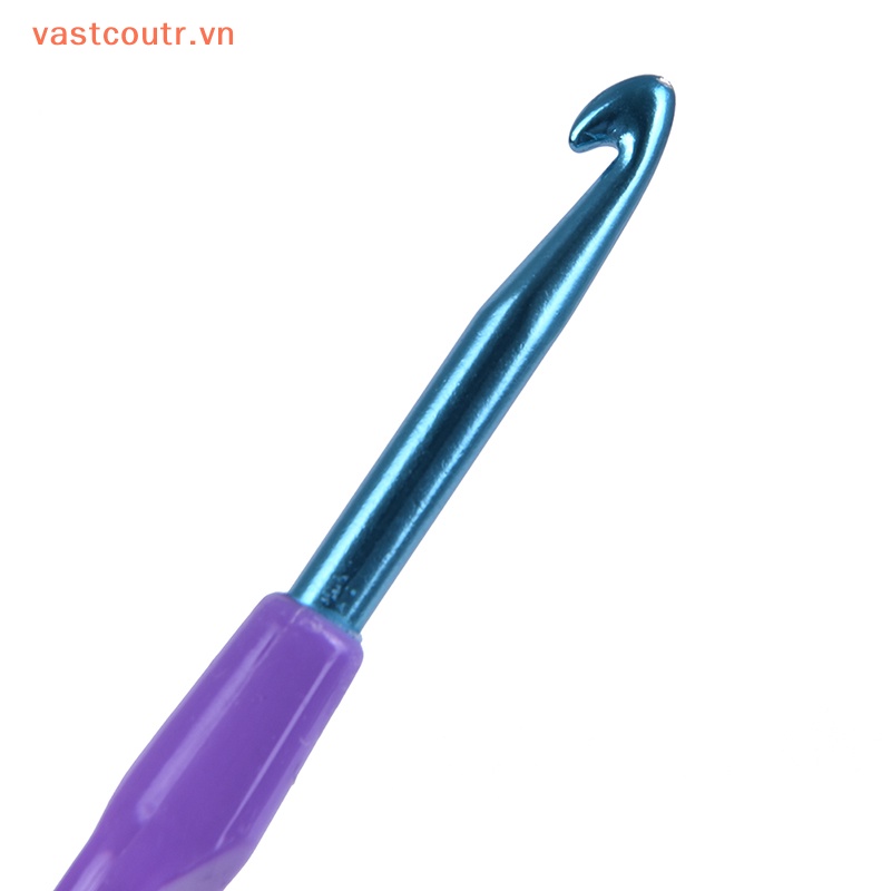 Bộ 6 Cây Móc Đan Len Bằng Nhôm Tay Cầm Nhựa al