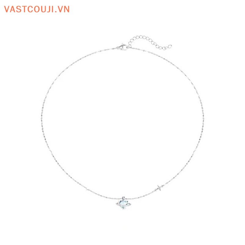 Vòng cổ Mặt Trái Tim Đính Đá Zircon Phong Cách Hàn Quốc Cho Nữ