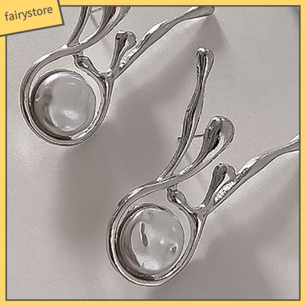 1 Cặp Bông Tai Ngọc Trai Giả Hình Dạng Độc Đáo Thời Trang