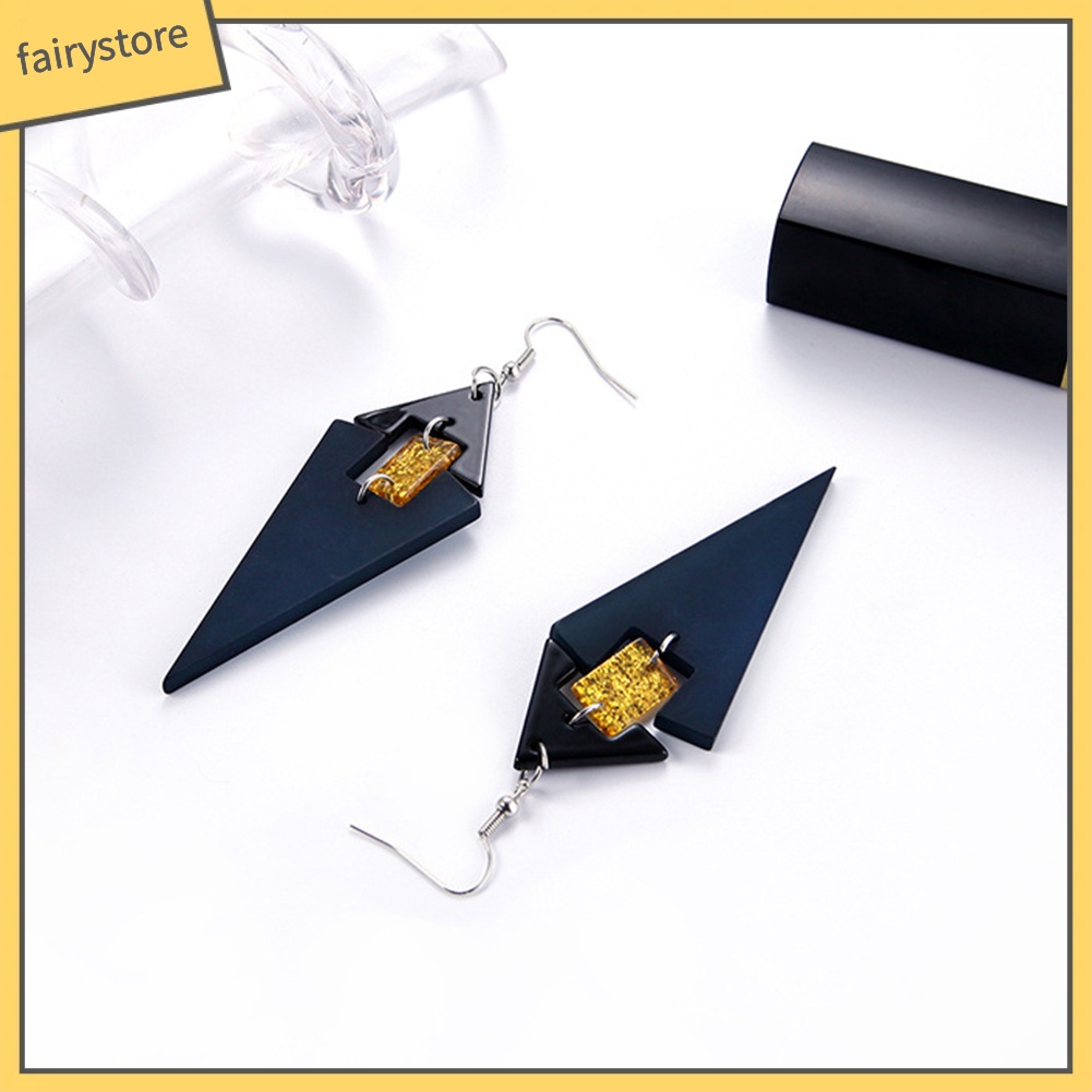 Bông Tai Dài Hình Tam Giác Thời Trang Dành Cho Nữ