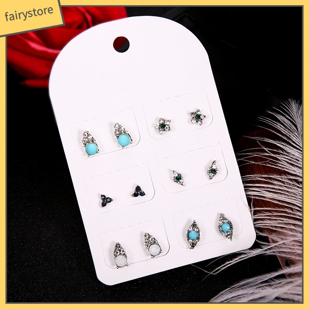 Set 6 Đôi Khuyên Tai Phong Cách Bohemia Thời Trang Cho Nữ