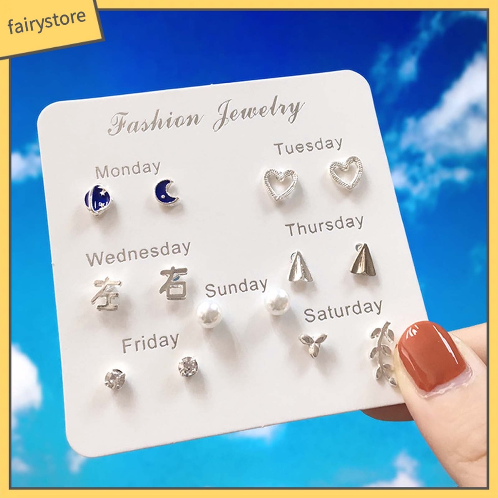 Bông Tai Hình Ngôi Sao Bằng Hợp Kim Dễ Thương