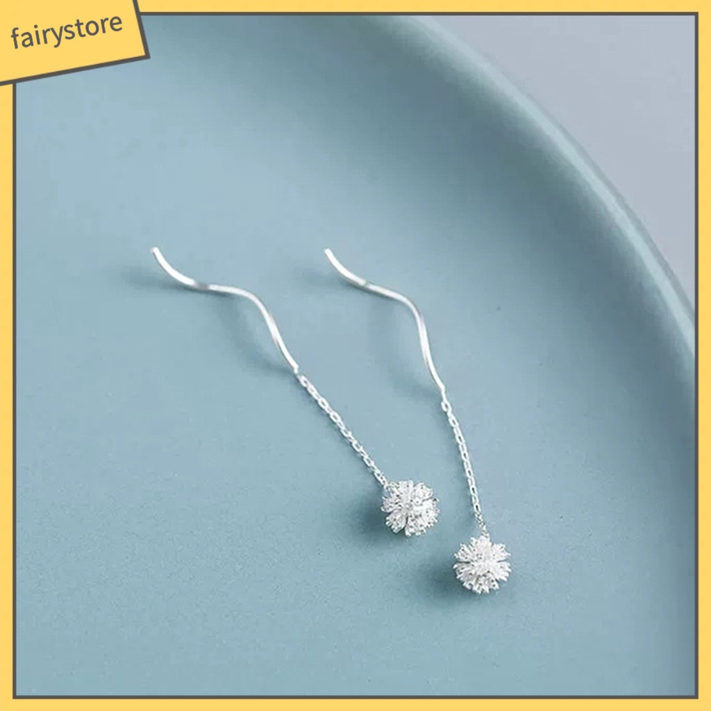 1 Đôi Bông Tai Dáng Dài Hình Hoa Bồ Công Anh Quyến Rũ Cho Nữ