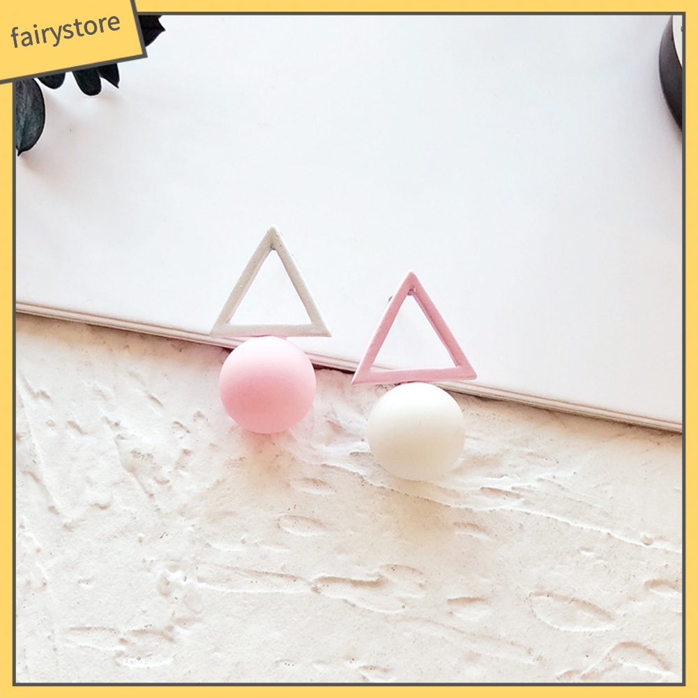 Bông Tai Hình Học Màu Kẹo Ngọt Thời Trang Dành Cho Nữ