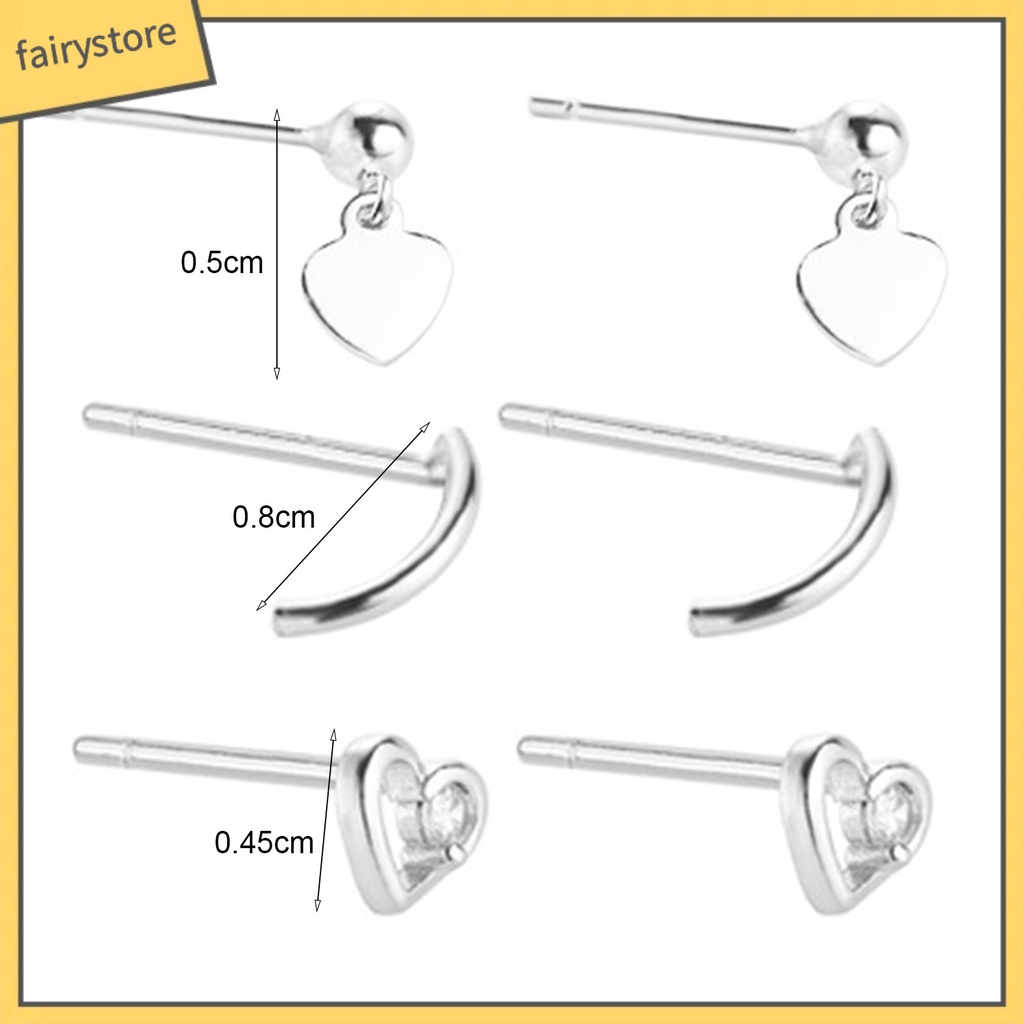 [FRO] 1 Đôi Bông Tai Xỏ Hình Trái Tim Dễ Thương Bằng Da Không Gây Oxy Hóa Trang Sức Hàng Ngày Tinh Tế