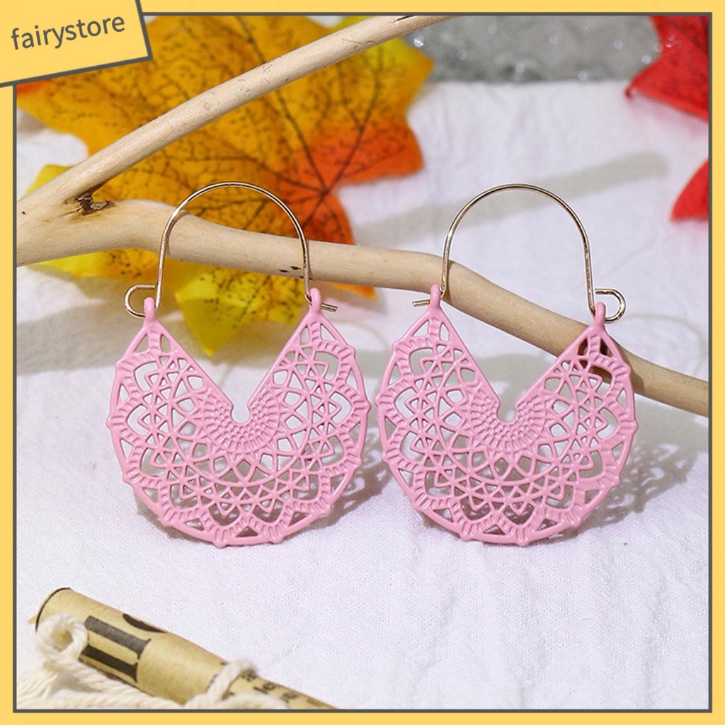 1 Đôi Bông Tai Hình Chữ V Phong Cách Vintage Dành Cho Nữ