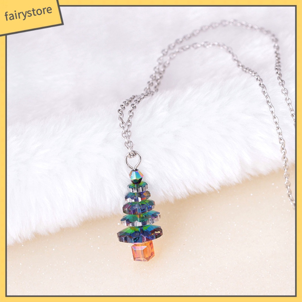 [FRO] Bông Tai / Vòng cổ Dáng Dài Hình Cây Thông Giáng Sinh Phong Cách Bắc Âu Cho Nữ