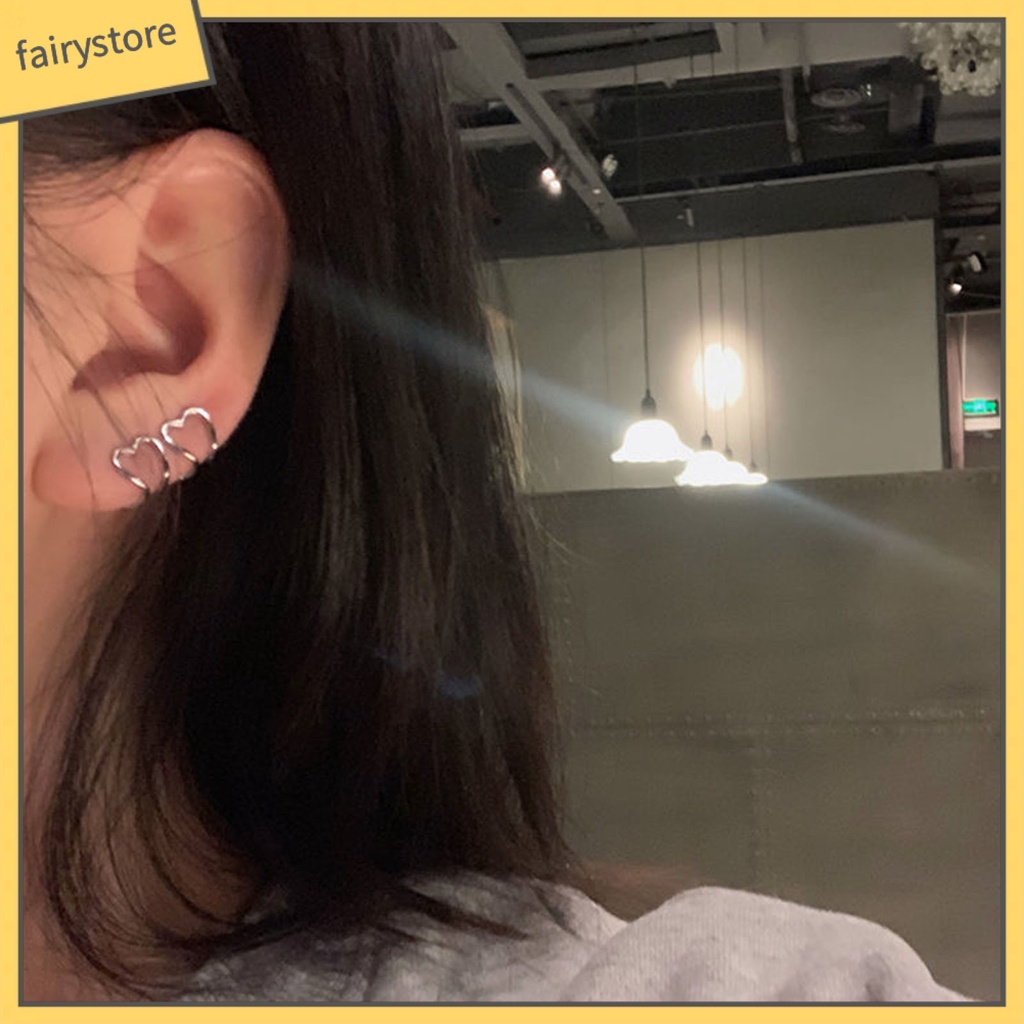 1 Đôi Bông Tai Hình Tròn Cỡ Lớn Dễ Phối Đồ Thời Trang Cho Nữ