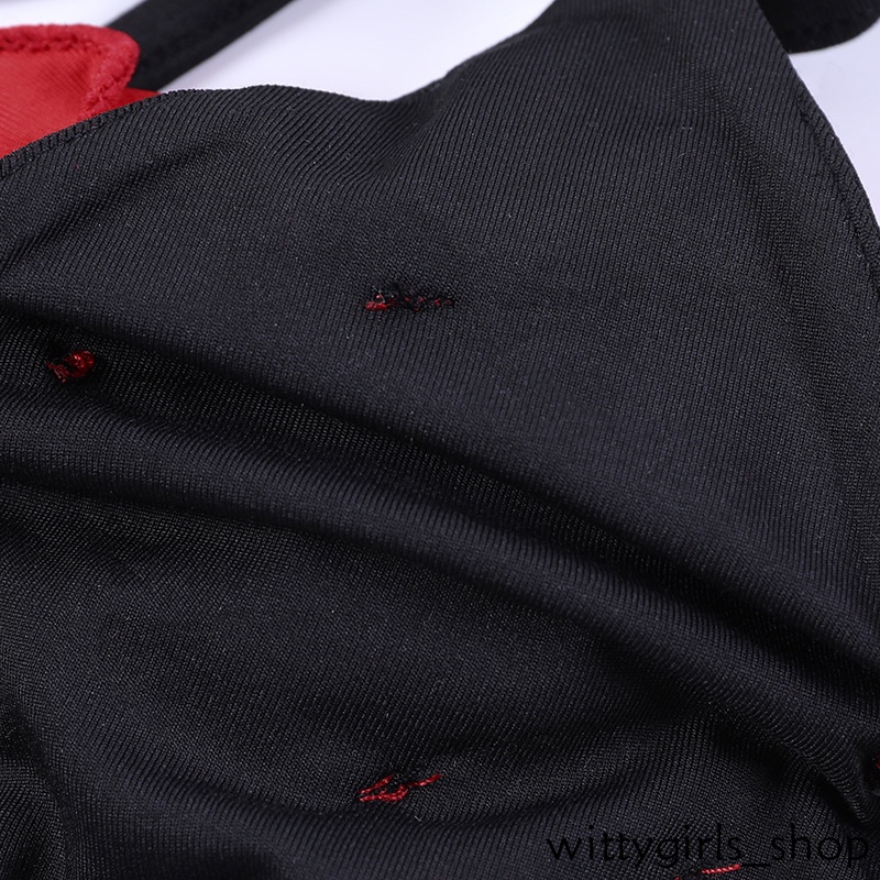 Wittygirls-bộ Bikini Họa Tiết Hoa Ba Chiều Gợi Cảm Phong Cách Kỳ Nghỉ Biển Mùa Hè Mới