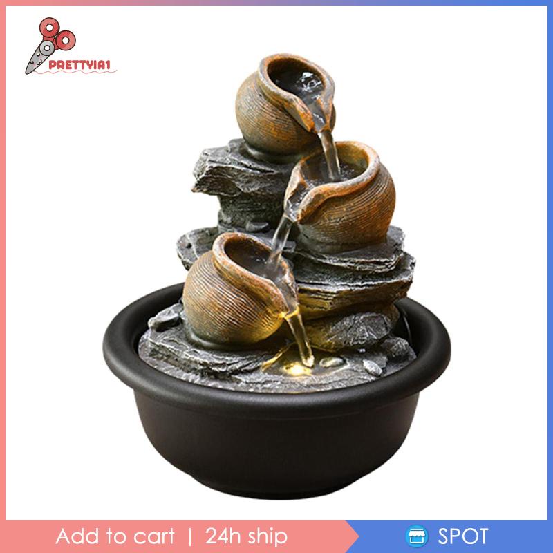 [Prettyia1] Đài Phun Nước Thiền Để Bàn Trang Trí Văn Phòng