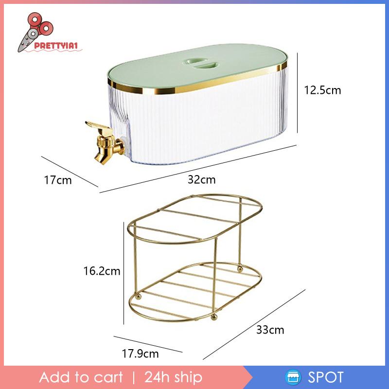 [Prettyia1] Bình Đựng Nước Uống Với Vòi Rót Trong Suốt Cho Đám Cưới / Cắm Trại / Nhà