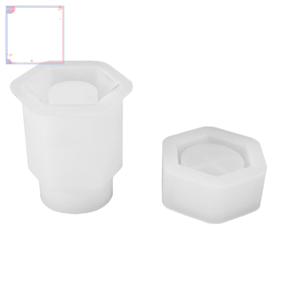 Khuôn Silicone Hình Lục Giác Dùng Làm Hộp Đựng Đồ Thủ Công DIY