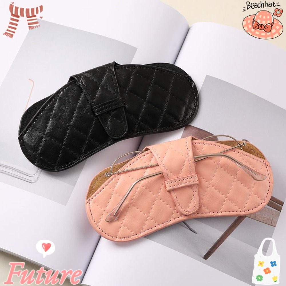 Vỏ Da PU Bảo Vệ Mắt Kính Chống Áp Lực Phong Cách Retro