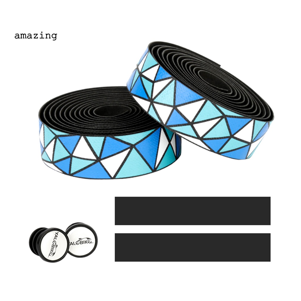 [AM] Dây Quấn Tay Lái Xe Đạp Leo Núi Bằng Xốp EVA Giả Da Họa Tiết Tam Giác Hấp Thụ Sốc