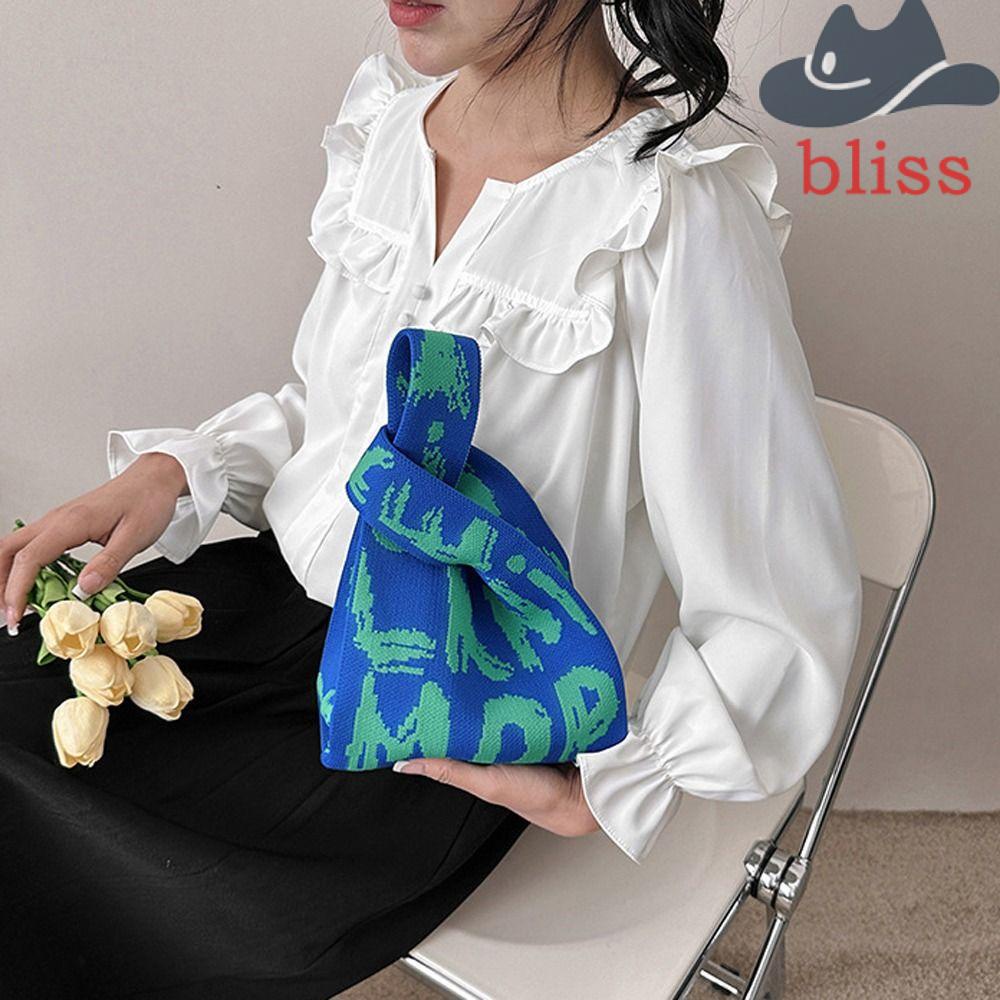 Túi Đựng Điện Thoại / Chìa Khóa / Son Môi Co Giãn Di Động Họa Tiết Chữ Thời Trang Đường Phố Cho Nữ