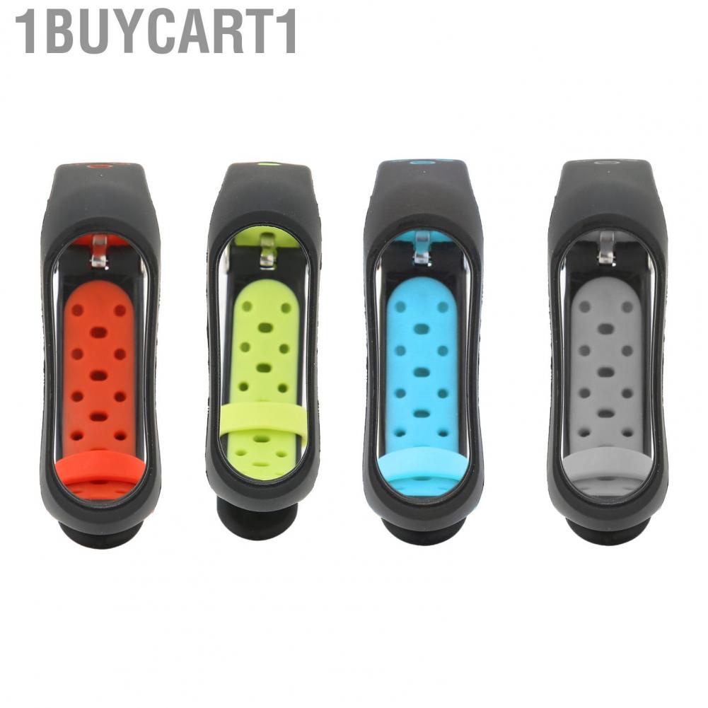 1buycart1 Mi Band 6/5 NFC Ventilation Hole Buckle Pin Buckle Two-color Sports