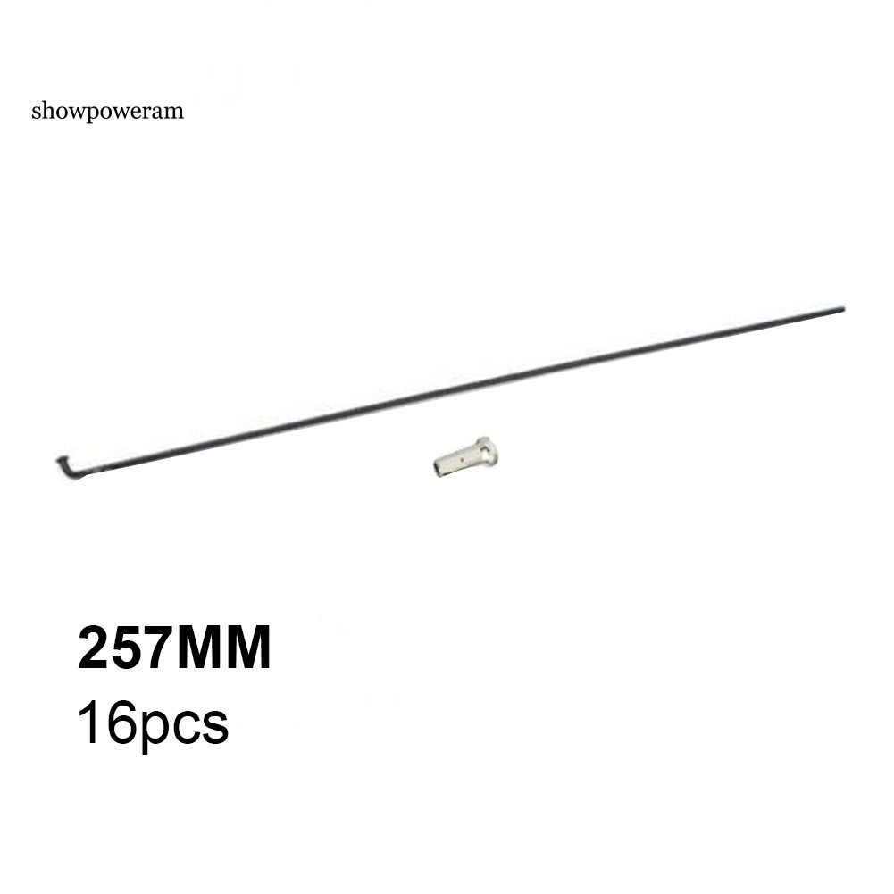 16 Cái Căm Xe Đạp Bằng Thép 251mm-269mm Kèm Nắp Đậy