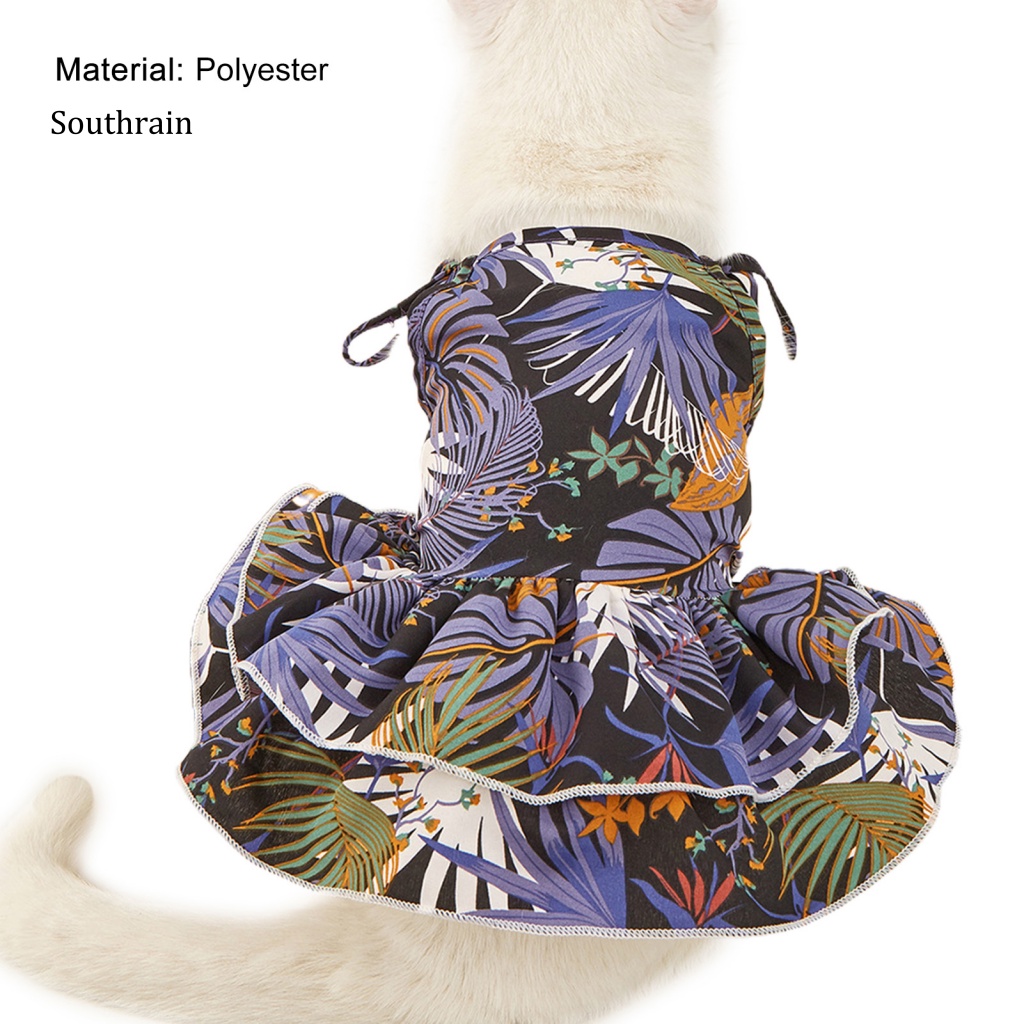 Váy Tím Hai Tầng Thoải Mái Dễ Phối Đồ Cho Thú Cưng