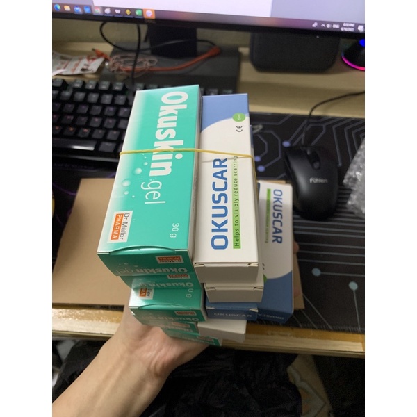 Gel bôi bỏng nặng, liền nhanh vết thương hở vết thương sau phẫu thuật Okuskin gel tuýp 30g date trên 2 năm