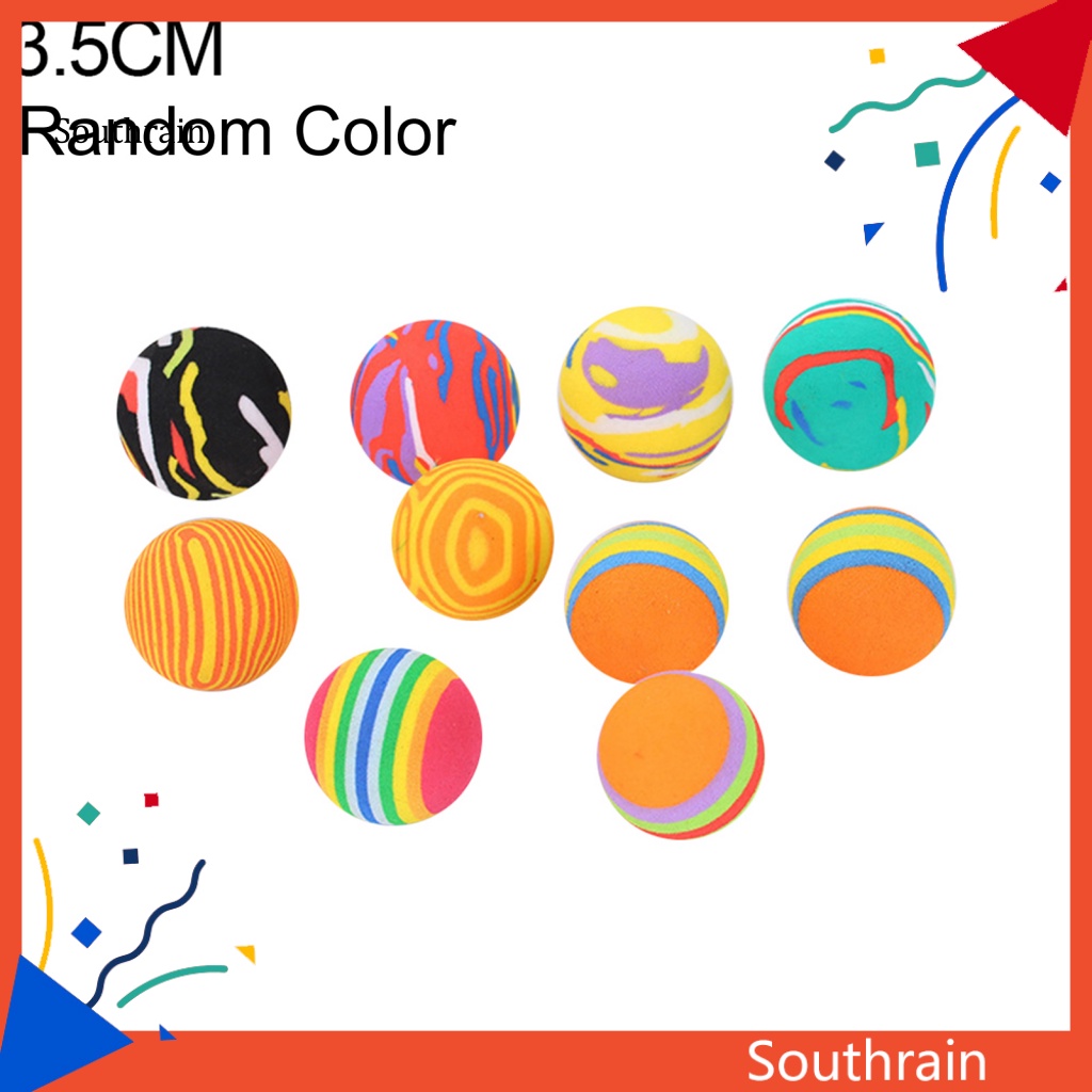 Set 10 Quả Bóng Nhiều Màu Đồ Chơi Cho Mèo