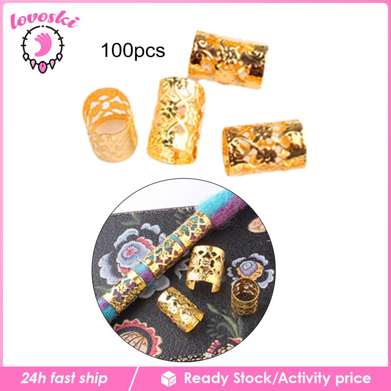 [Lovoski] Set 100 Kẹp Kim Loại Tạo Kiểu Tóc Tết Bím