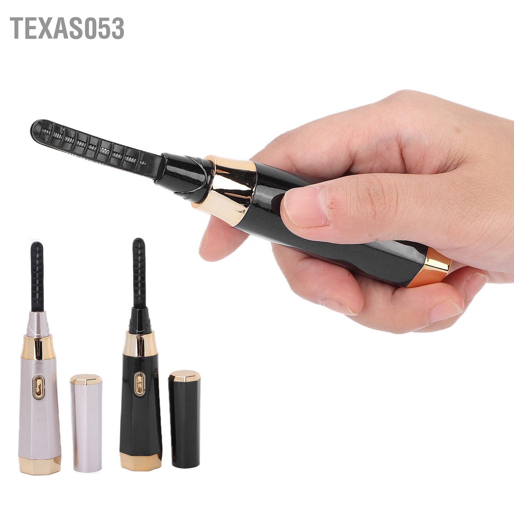 Texas053 Dụng cụ uốn lông mi bằng điện lâu dài để trang điểm Làm cong