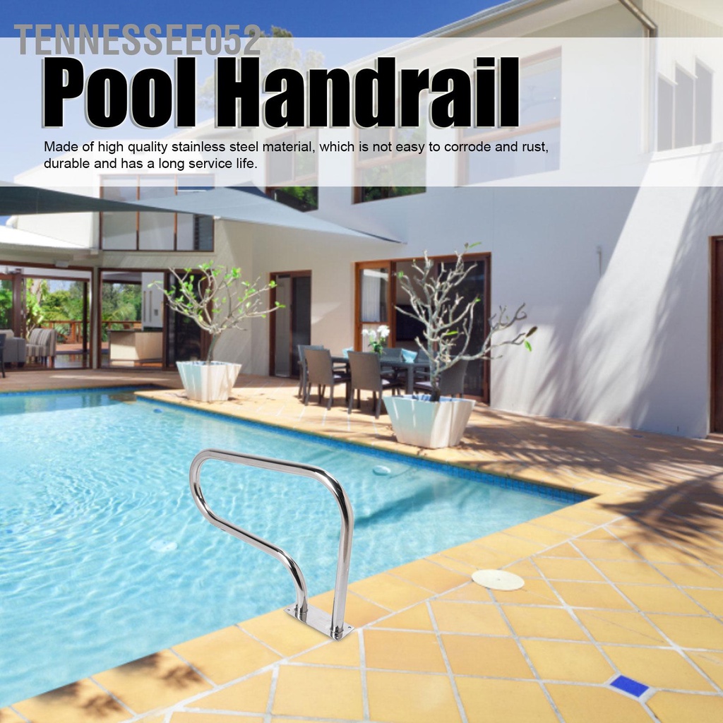 Tennessee052 Hồ bơi bằng thép không gỉ Tay vịn Đường sắt cầu thang Lan can dày dưới nước