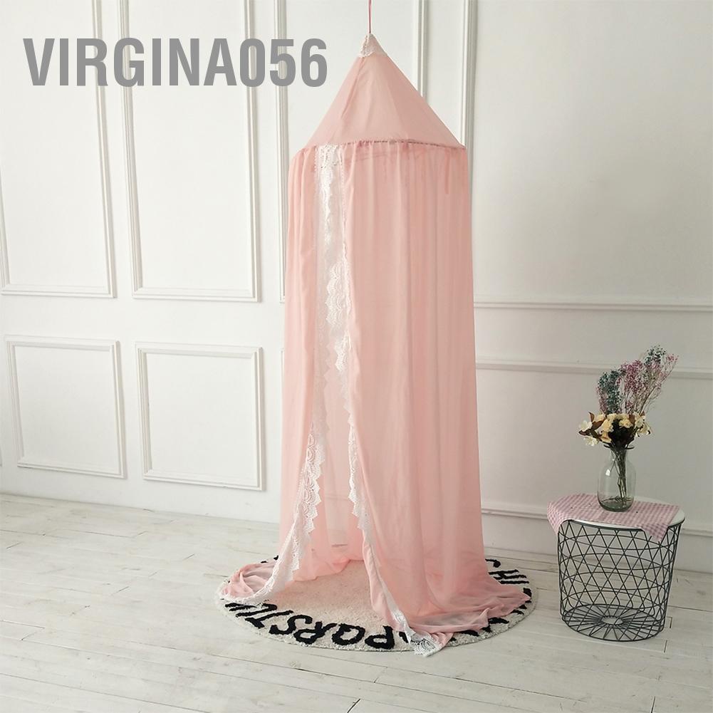 Virgina056 Trang trí ren đẹp Giường lưới chống muỗi Trẻ em Phòng ngủ trẻ Lưới trang nhà cửa
