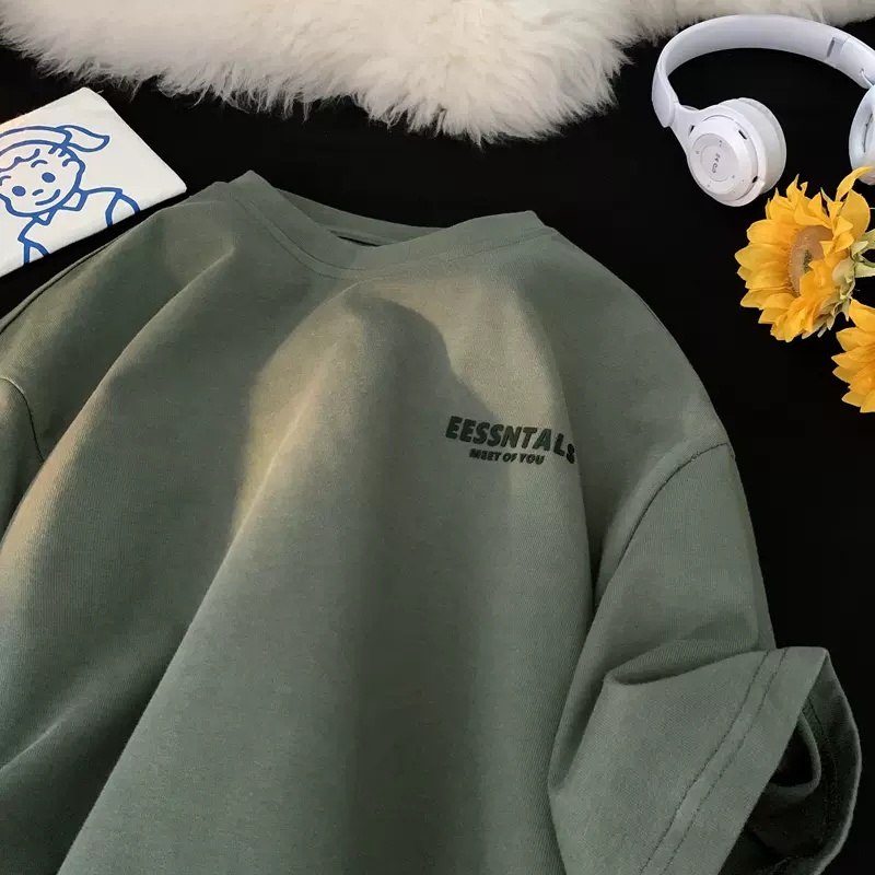 Áo Thun Tay Ngắn Cổ Tròn In Chữ Đơn Giản Thời Trang Dành Cho Nam