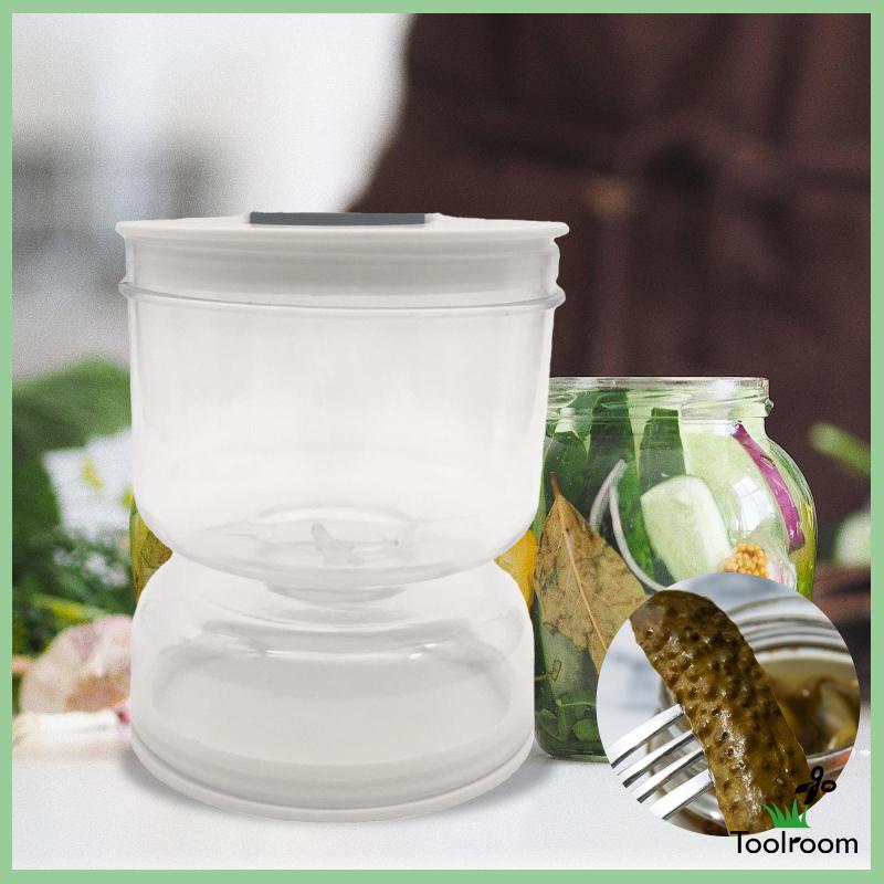 Lọ Thủy Tinh Trong Suốt Có Nắp Lật Dùng Đựng Gia Vị / Tỏi / Nấm