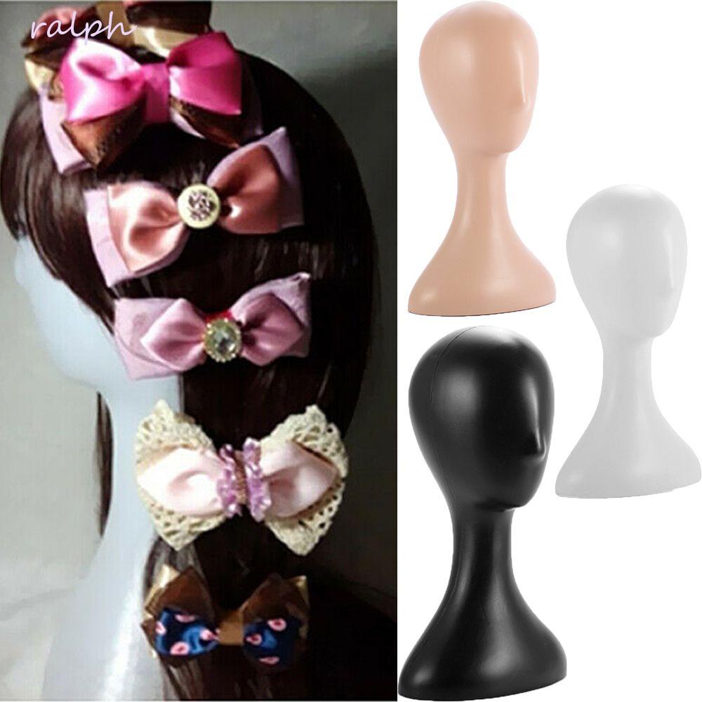 Đầu Giả Màu Đen Bằng Nhựa Trưng Bày Tóc Giả Cho Nữ