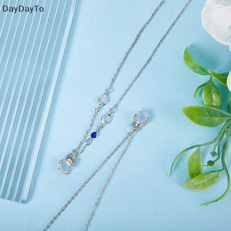 Vòng cổ Hợp Kim Màu Bạc Đính Đá Pha Lê Phong Cách Hàn Quốc Thời Trang Cho Nữ