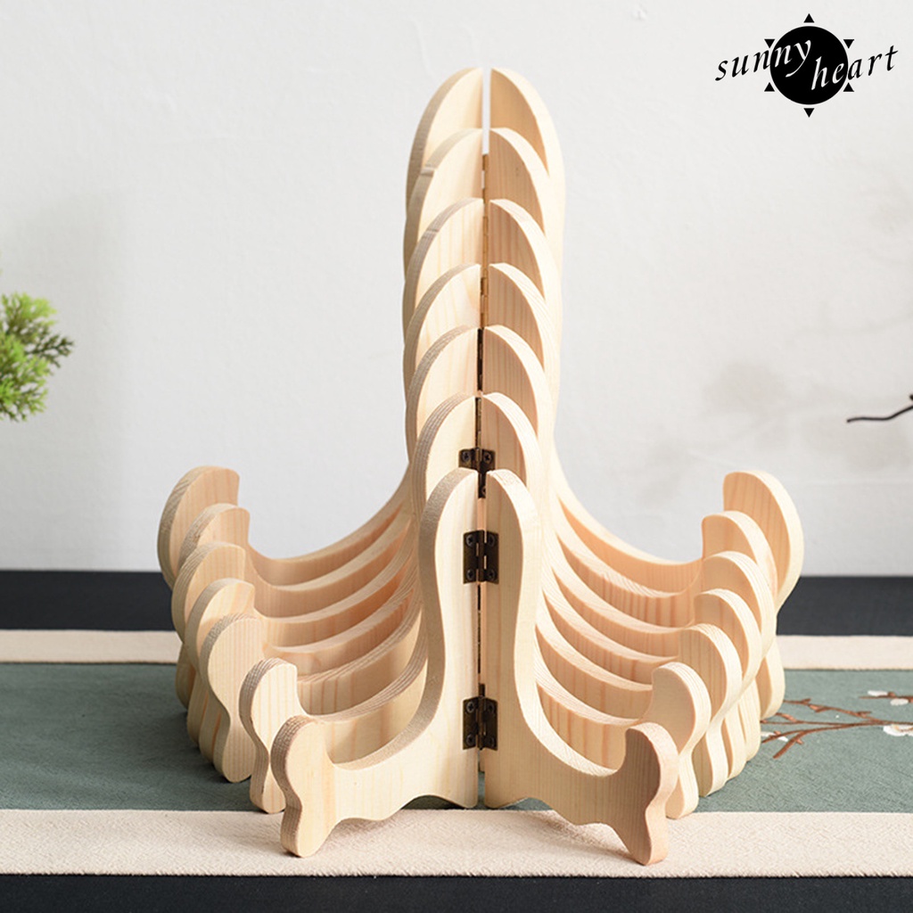 Giá Đỡ Trưng Bày Bánh Kem / Trà / Cà Phê Thiết Kế Cong Bằng Gỗ Handmade Trang Trí Nhà Cửa